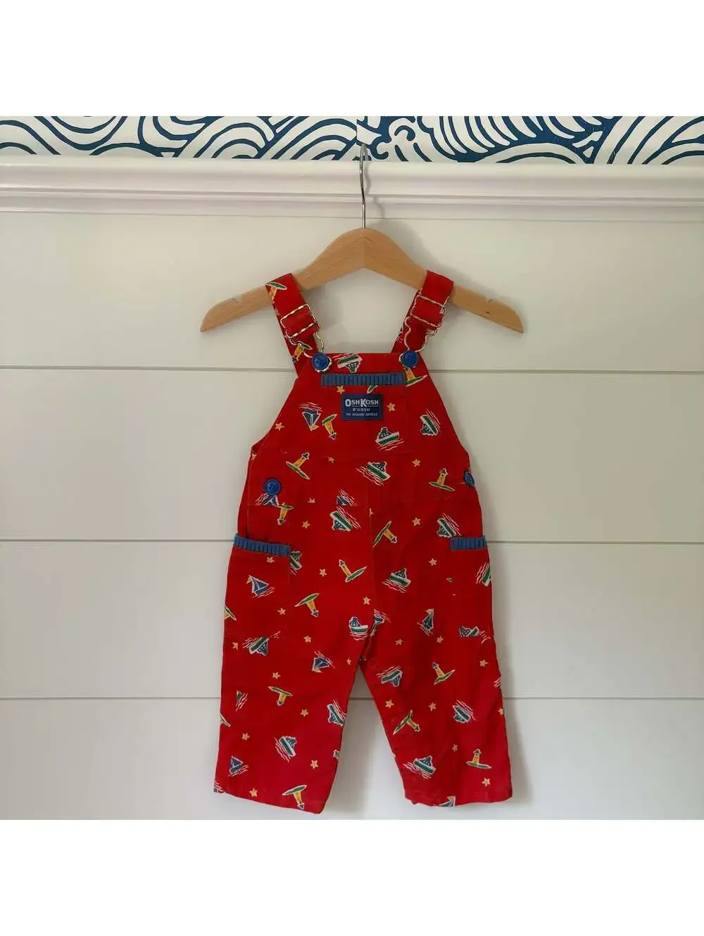 vintage oshkosh nautical overalls